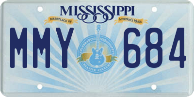 MS license plate MMY684
