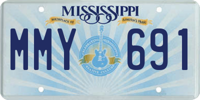 MS license plate MMY691