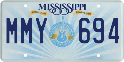 MS license plate MMY694