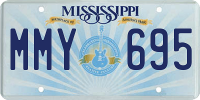 MS license plate MMY695