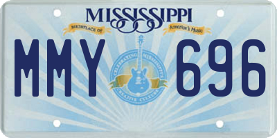 MS license plate MMY696