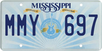 MS license plate MMY697