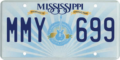 MS license plate MMY699
