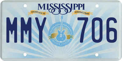 MS license plate MMY706