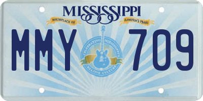 MS license plate MMY709