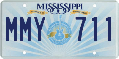MS license plate MMY711