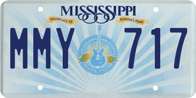 MS license plate MMY717