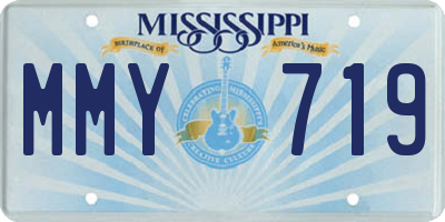 MS license plate MMY719
