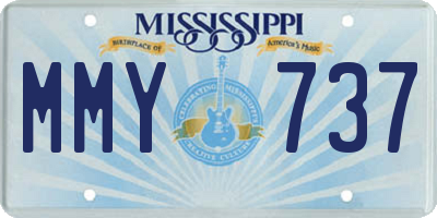 MS license plate MMY737