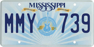 MS license plate MMY739