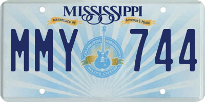 MS license plate MMY744
