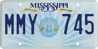 MS license plate MMY745