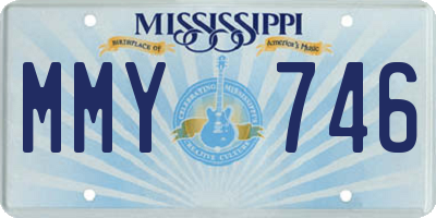 MS license plate MMY746