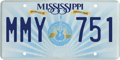MS license plate MMY751
