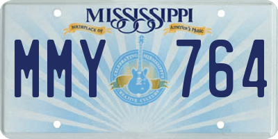 MS license plate MMY764