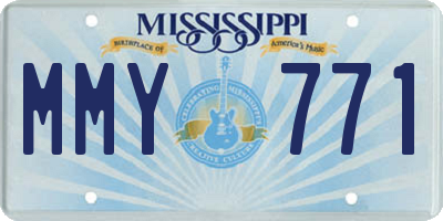 MS license plate MMY771
