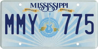 MS license plate MMY775