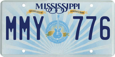 MS license plate MMY776