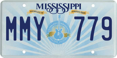 MS license plate MMY779
