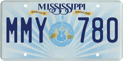 MS license plate MMY780