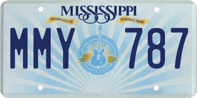 MS license plate MMY787