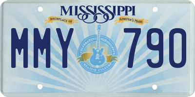 MS license plate MMY790
