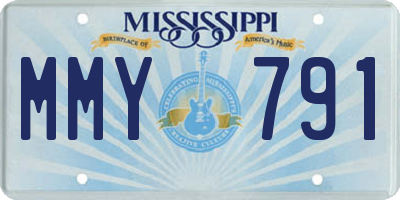 MS license plate MMY791