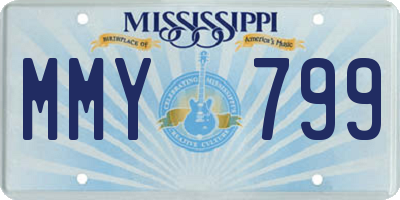 MS license plate MMY799