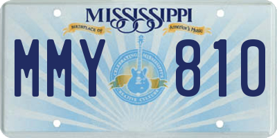 MS license plate MMY810