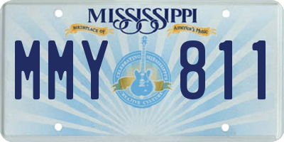 MS license plate MMY811