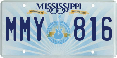 MS license plate MMY816