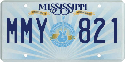 MS license plate MMY821