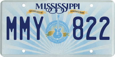 MS license plate MMY822