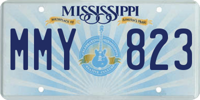 MS license plate MMY823