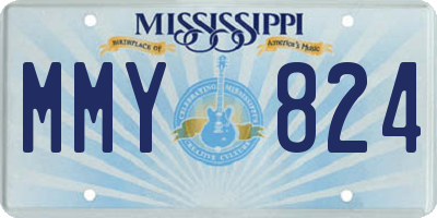 MS license plate MMY824