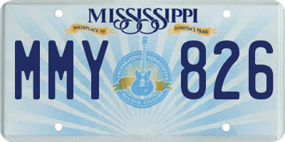 MS license plate MMY826