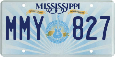 MS license plate MMY827