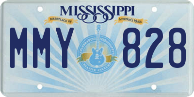 MS license plate MMY828