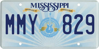MS license plate MMY829
