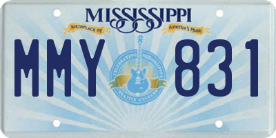 MS license plate MMY831