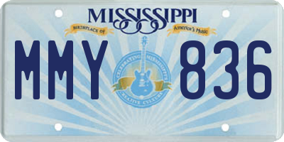 MS license plate MMY836