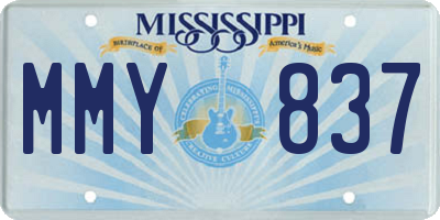 MS license plate MMY837