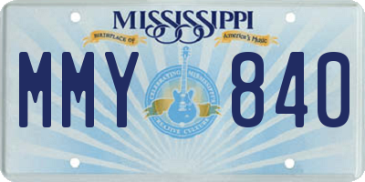 MS license plate MMY840