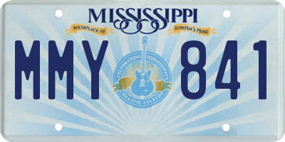 MS license plate MMY841