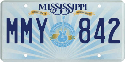 MS license plate MMY842