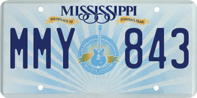MS license plate MMY843