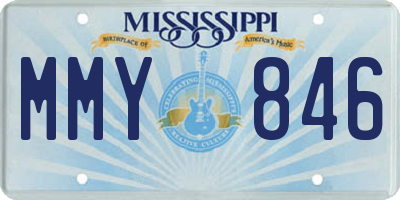 MS license plate MMY846