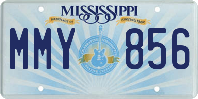 MS license plate MMY856
