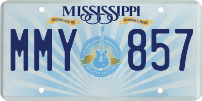 MS license plate MMY857