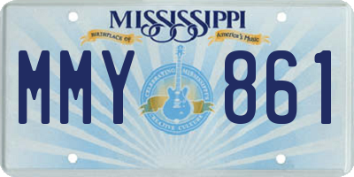 MS license plate MMY861